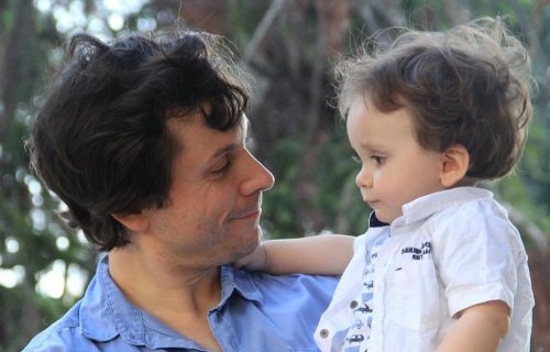 Carlos Bordeu y su pequeño (y adorable) Daniel