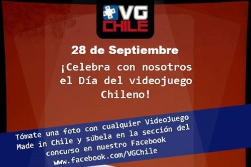 Afiche del primer Día del Videojuego Chileno