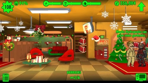 Bethesda added to Fallout Shelter (originally developed together with us in Behaviour) Christmas clothings and accesories.