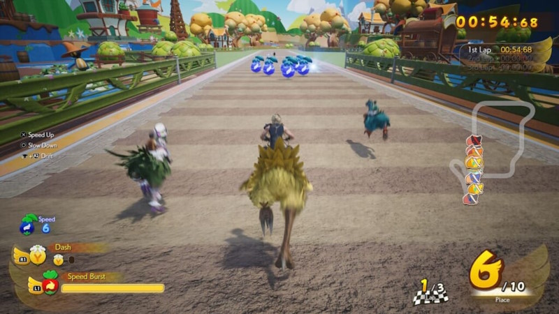 Chocobo races in Final Fantasy VII Rebirth.