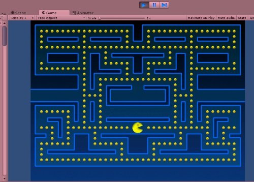 First steps of a version of JPacman using the Unity engine