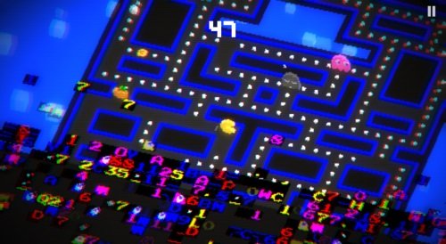 Pacman 256, publicado por Namco Bandai. Aunque es un juego exitoso, en mi humilde opinión mataron el espíritu de Pacman con la modernización que hicieron.