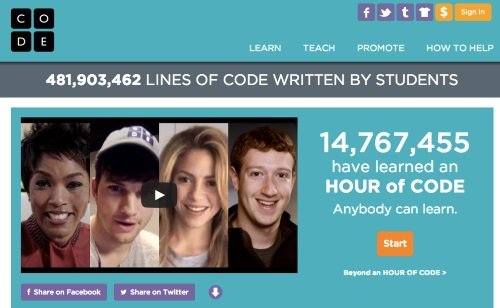 The reach of the “Hour of Code” initiative is impressive, getting support from influential people around the world, including artists, politicians, sportsmen and successful enterpreneurs.