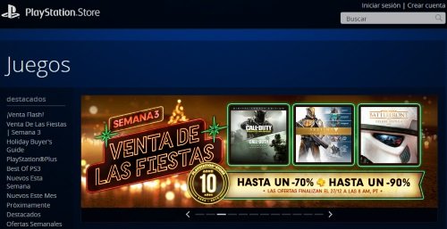 La tienda en línea de PlayStation, al igual que todas las otras tiendas similares, se llena de ofertas en las Fiestas de Fin de Año.